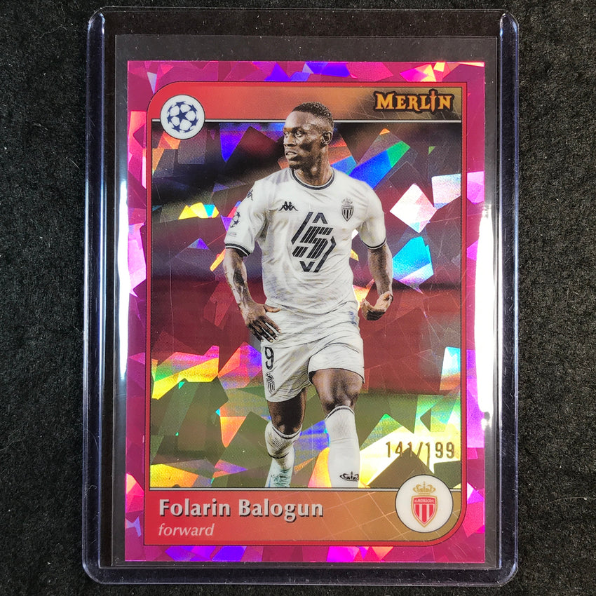 2024-25 Merlin UEFA Club Comp FOLARIN BALOGUN Pink Atomic /199 #169