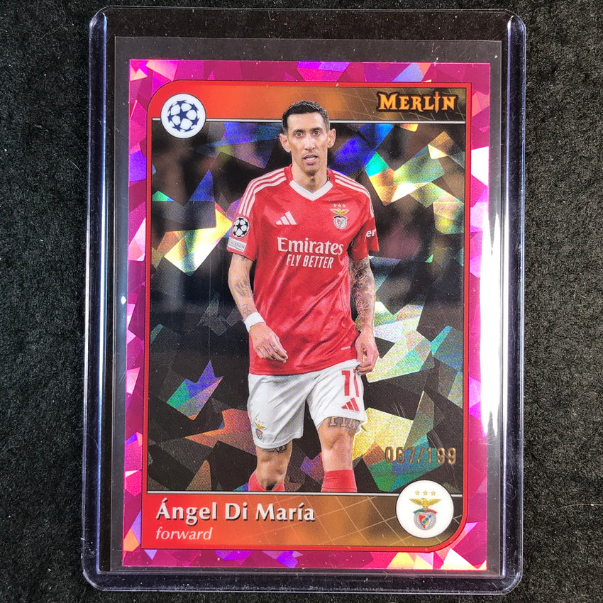 2024-25 Merlin UEFA Club Comp ANGEL DI MARIA Pink Atomic /199 #181