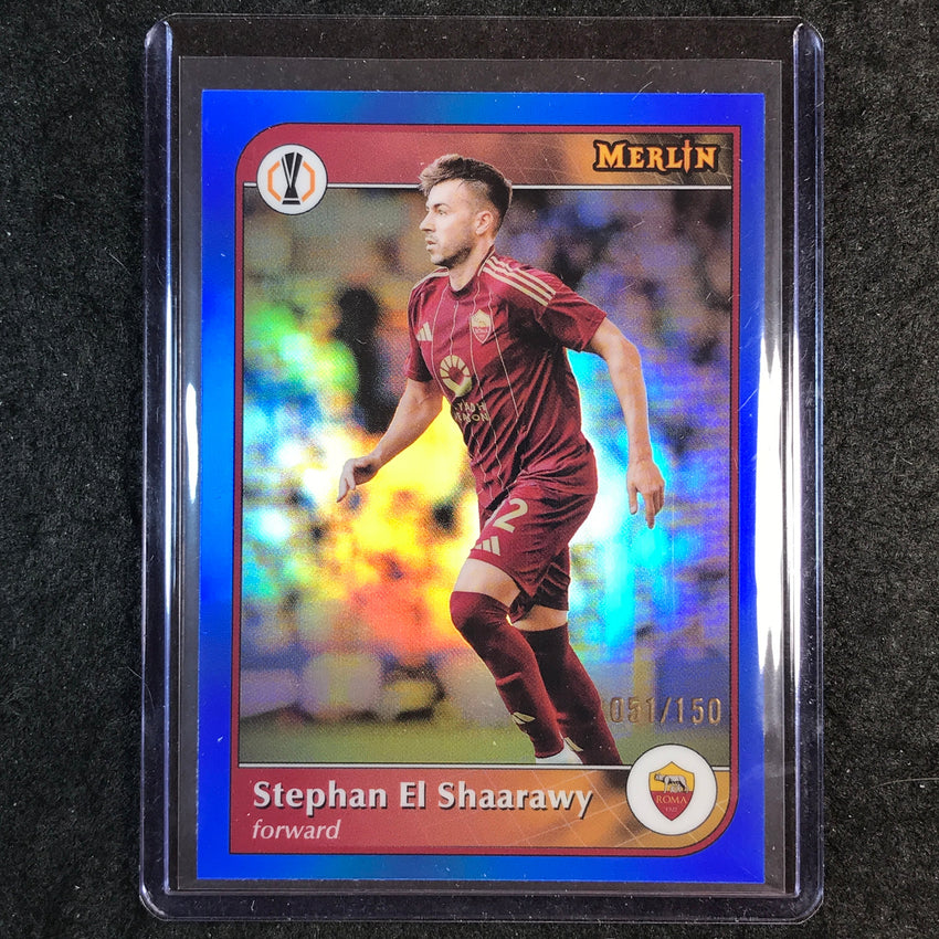 2024-25 Merlin UEFA Club Comp STEPHAN EL SHAARAWY Base Blue 51/150 #92