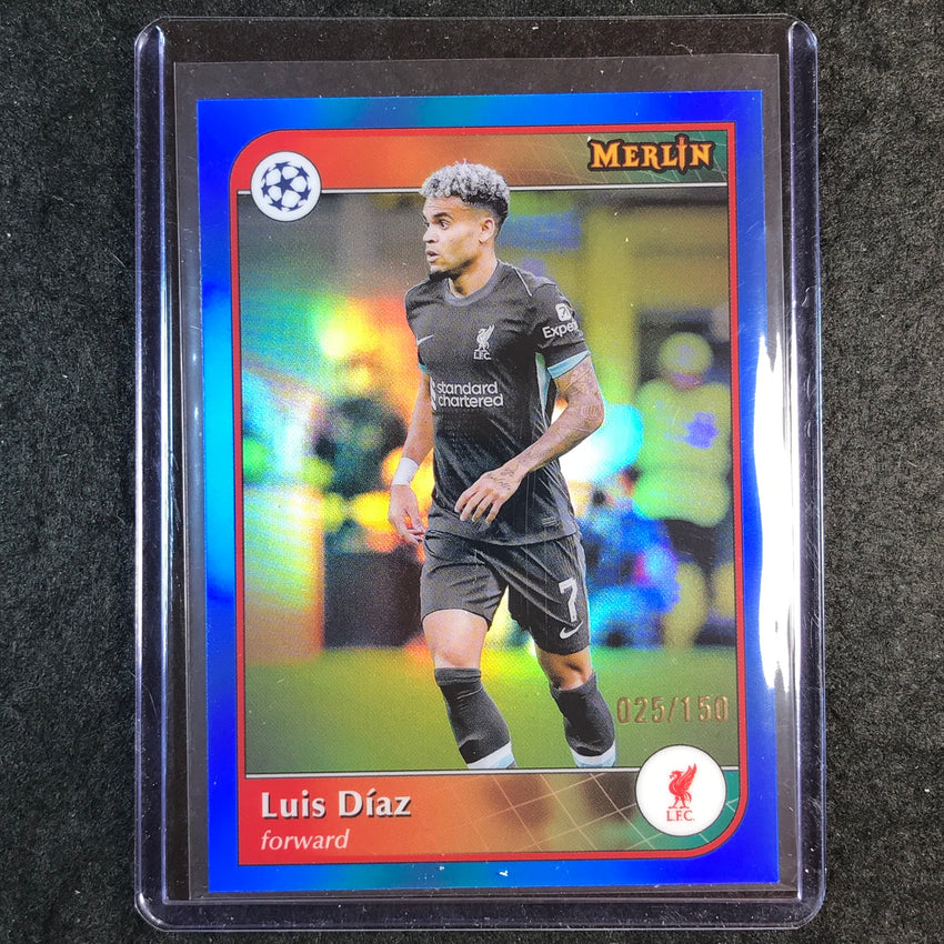 2024-25 Merlin UEFA Club Comp LUIS DIAZ Base Blue 25/150 #188