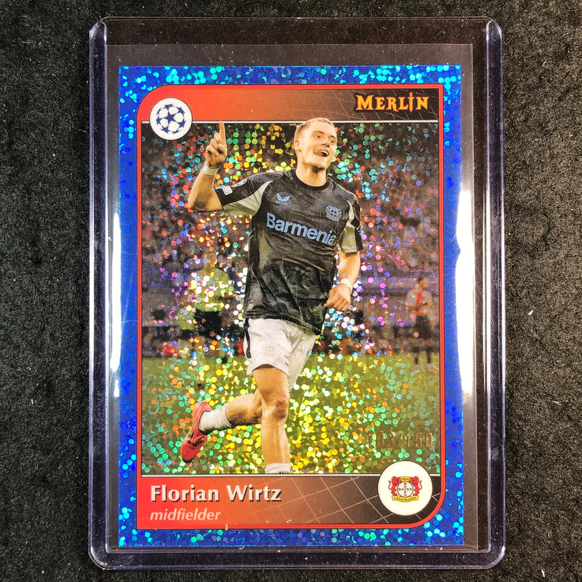 2024-25 Merlin UEFA Club Comp FLORIAN WIRTZ Base Blue Speckle 103/150 #10