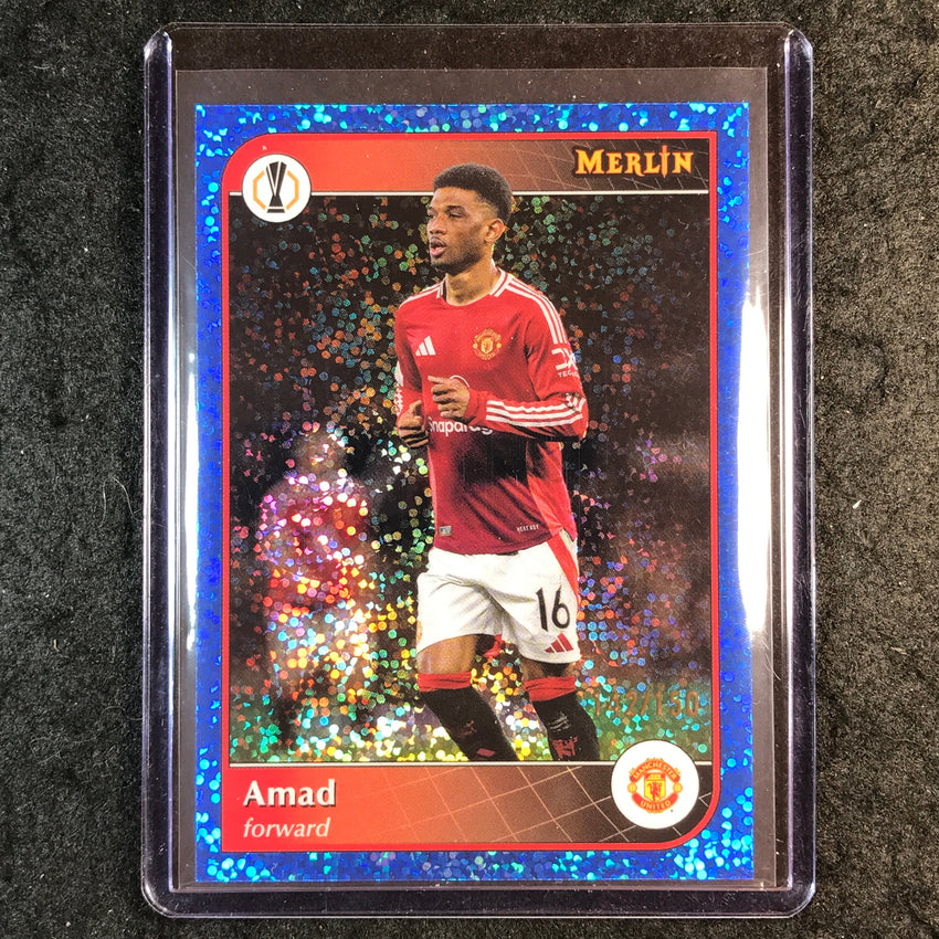 2024-25 Merlin UEFA Club Comp AMAD Base Blue Speckle 142/150 #117