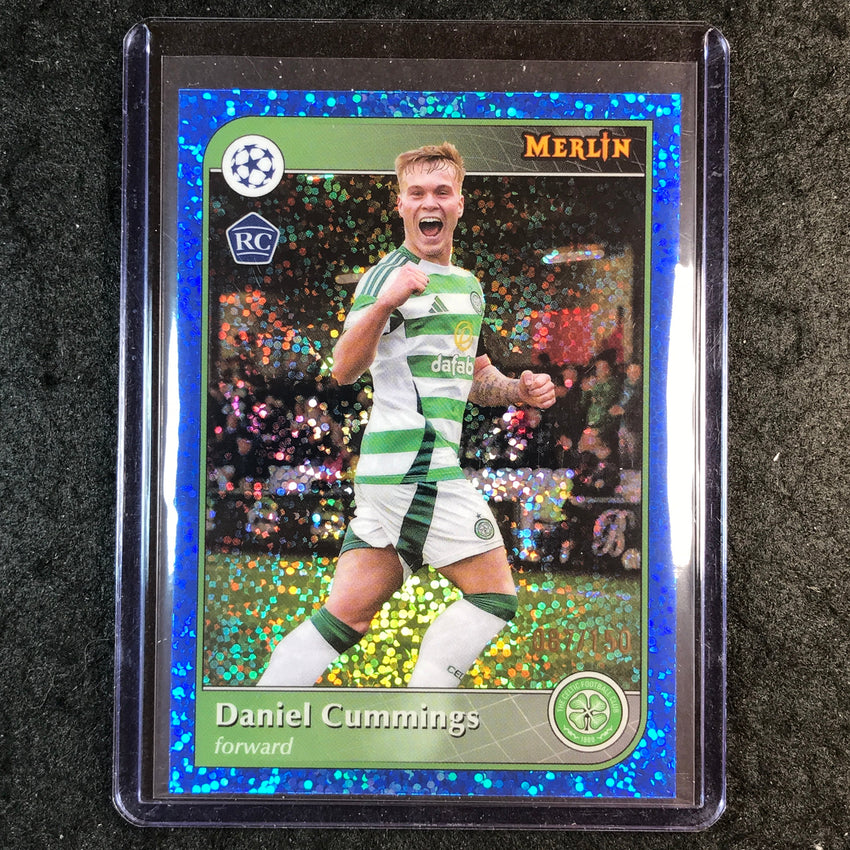 2024-25 Merlin UEFA Club Comp DANIEL CUMMINGS Rookie Blue Speckle 87/150 #166
