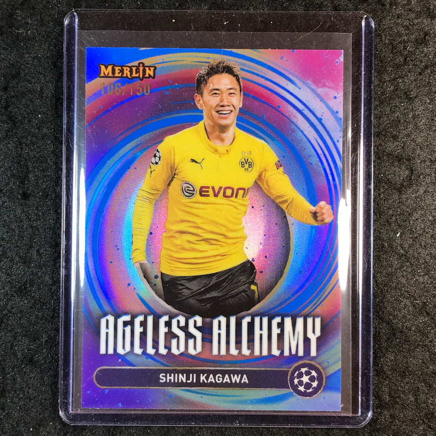 2024-25 Merlin UEFA Club Comp SHINJI KAGAWA Ageless Alchemy Blue 106/150 #25