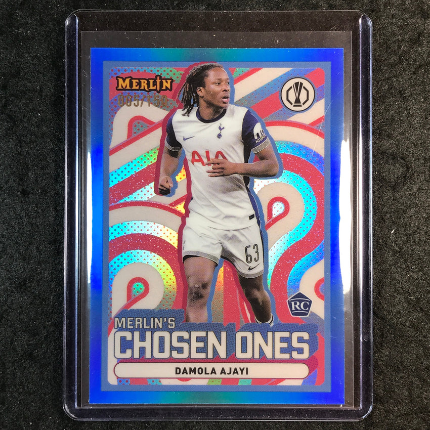 2024-25 Merlin UEFA Club Comp DAMOLA AJAYI Chosen Ones Rookie Blue 5/150 #23