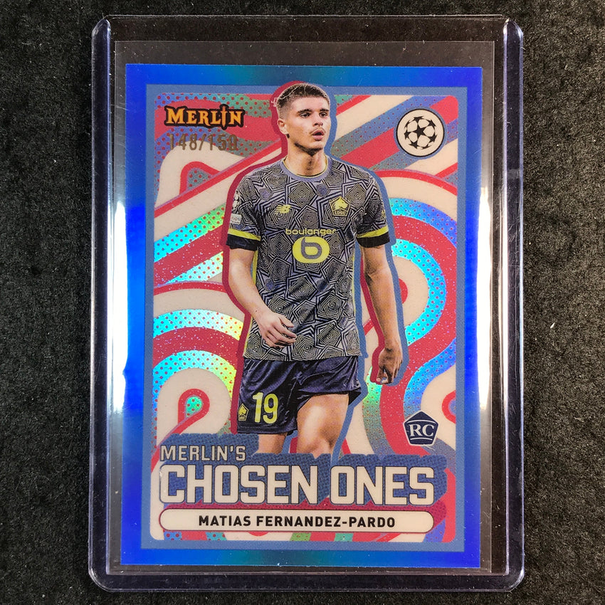 2024-25 Merlin UEFA Club Comp FERNANDEZ-PARDO Chosen Ones Rookie Blue 148/150
