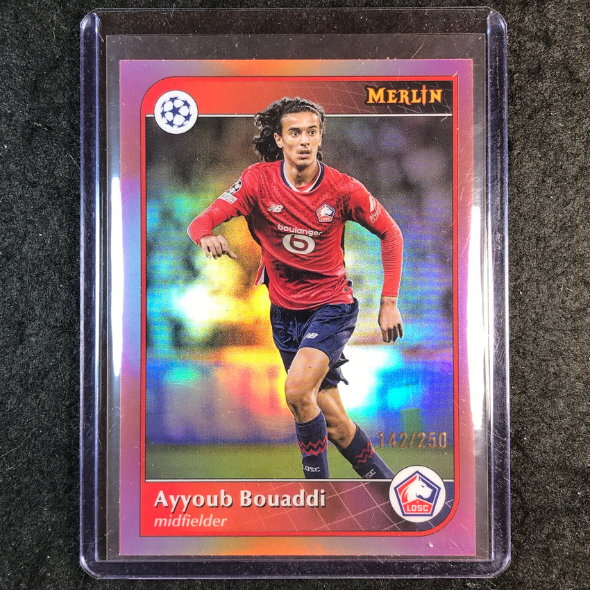 2024-25 Merlin UEFA Club Comp AYYOUB BOUADDI Rose Gold /250 #44
