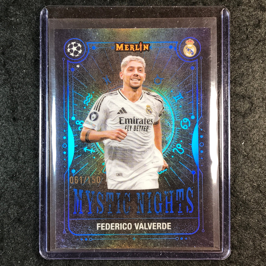 2024-25 Merlin UEFA Club Comp FEDERICO VALVERDE Mystic Nights Blue 61/150 #19