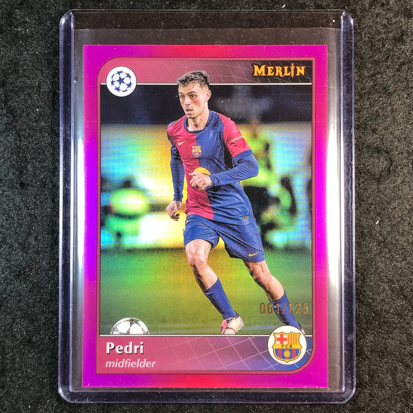 2024-25 Merlin UEFA Club Comp PEDRI Magenta 61/125 #8