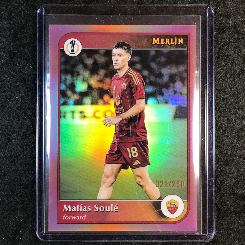 2024-25 Merlin UEFA Club Comp MATIAS SOULE Rose Gold /250 #46