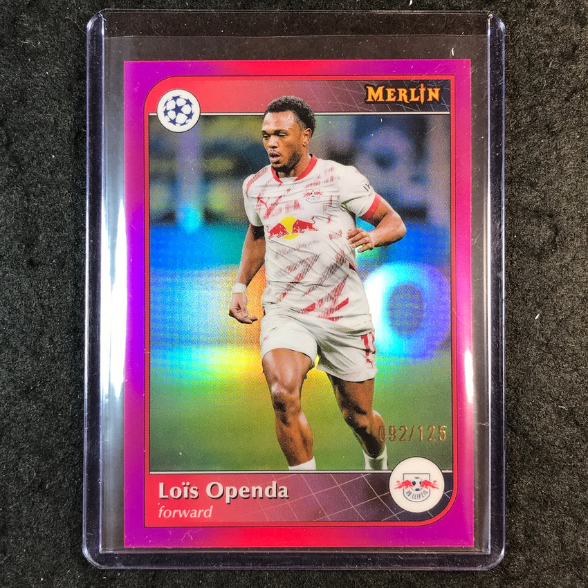 2024-25 Merlin UEFA Club Comp LOIS OPENDA Magenta 92/125 #80
