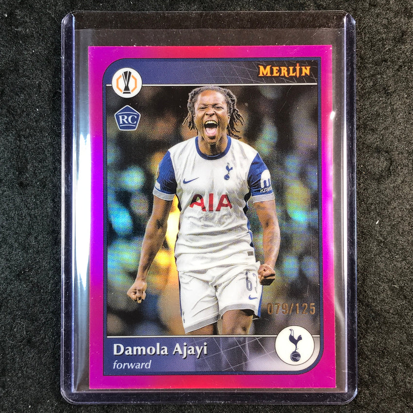2024-25 Merlin UEFA Club Comp DAMOLA AJAYI Rookie Magenta 79/125 #112