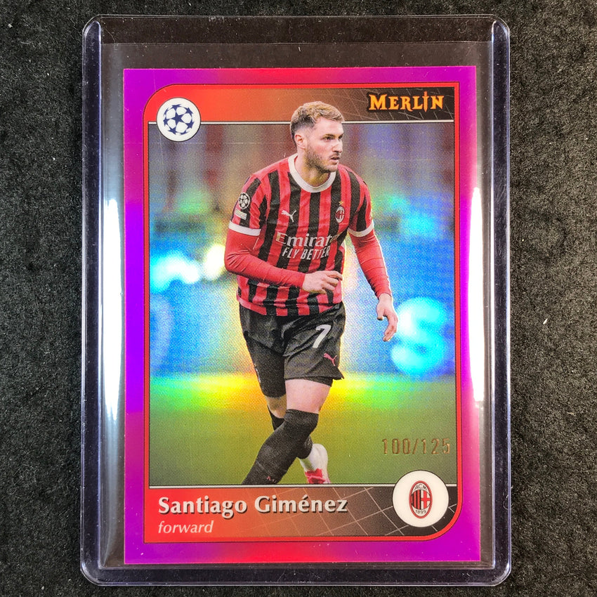 2024-25 Merlin UEFA Club Comp SANTIAGO GIMENEZ Magenta 100/125 #153