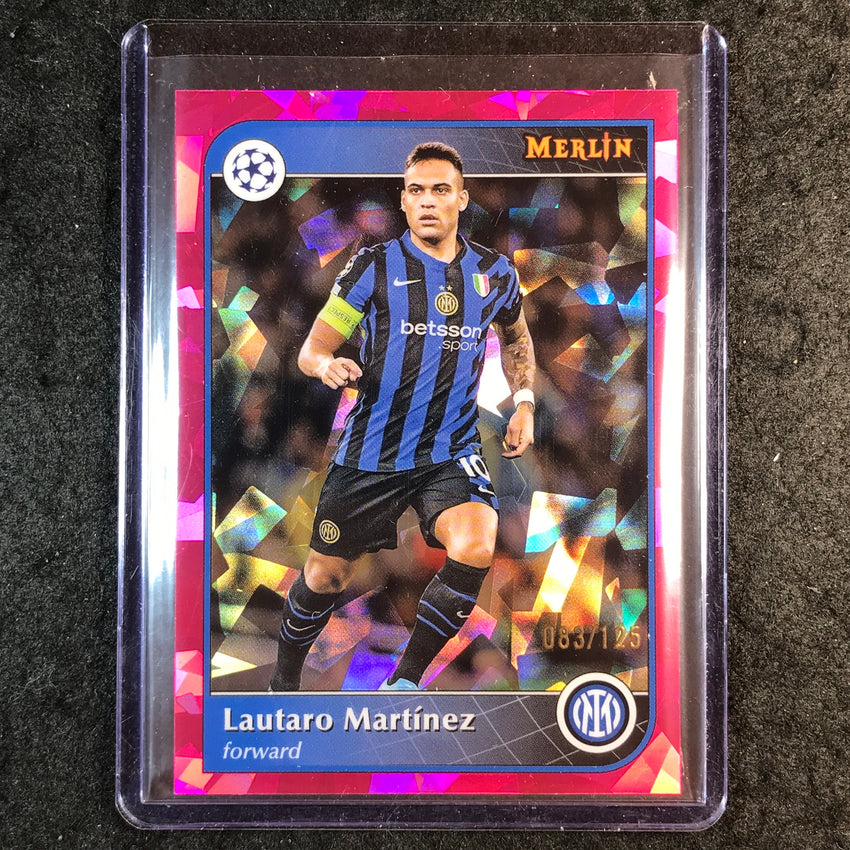 2024-25 Merlin UEFA Club Comp LAUTARO MARTINEZ Magenta Atomic 83/125 #22