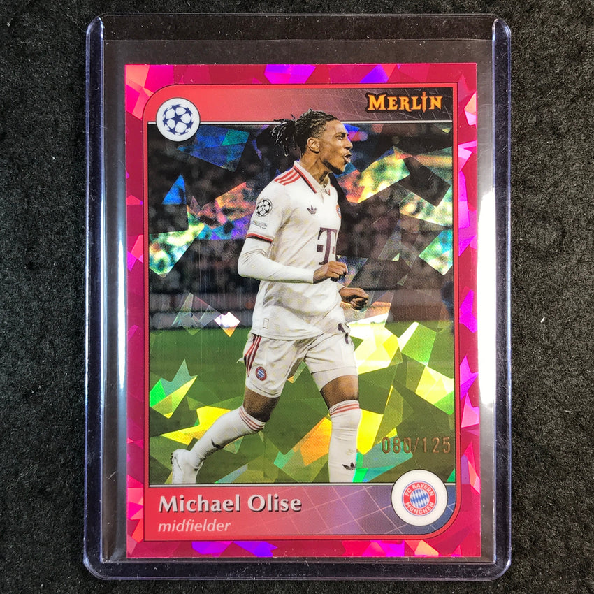 2024-25 Merlin UEFA Club Comp MICHAEL OLISE Magenta Atomic 80/125 #48