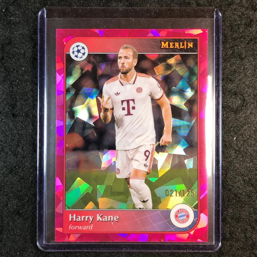 2024-25 Merlin UEFA Club Comp HARRY KANE Magenta Atomic 21/125 #100