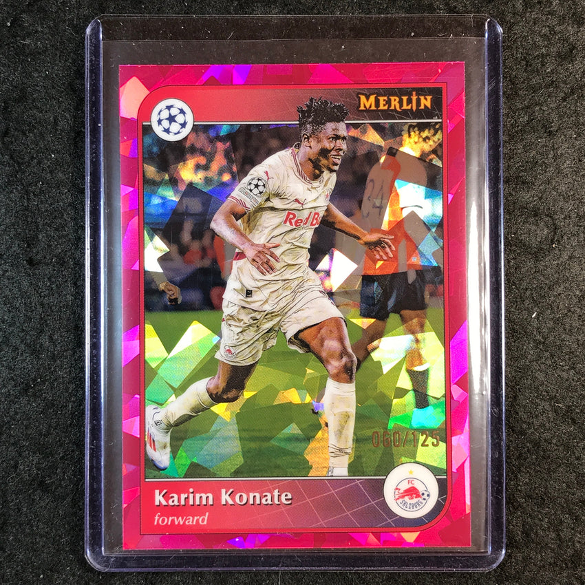 2024-25 Merlin UEFA Club Comp KARIM KONATE Magenta Atomic 60/125 #123