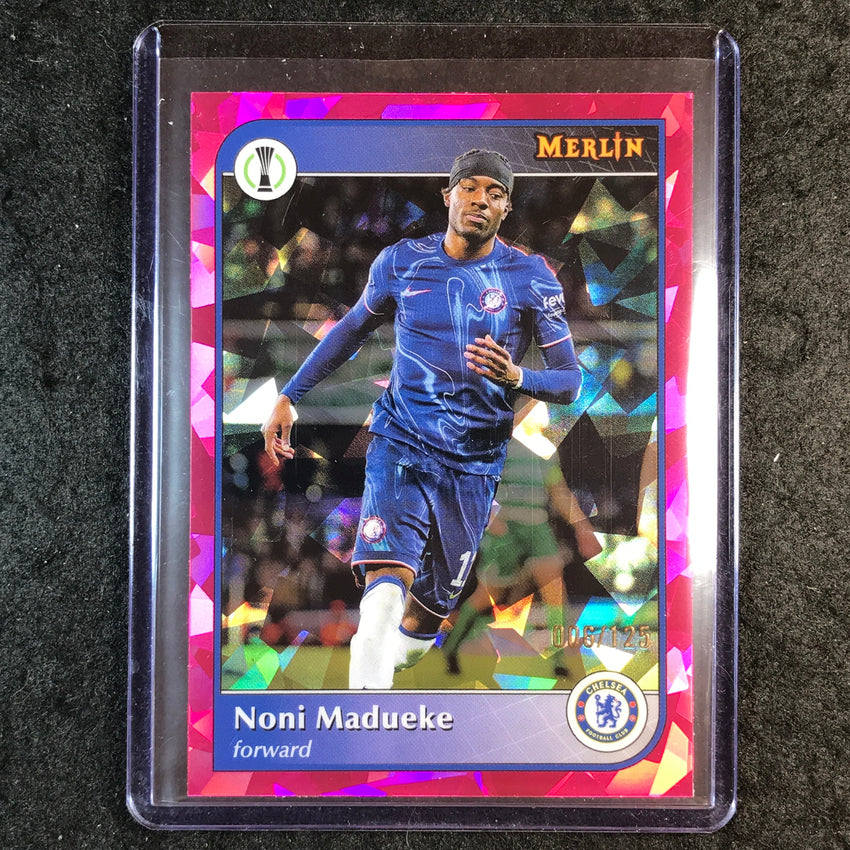 2024-25 Merlin UEFA Club Comp NONI MADUEKE Magenta Atomic 6/125 #140