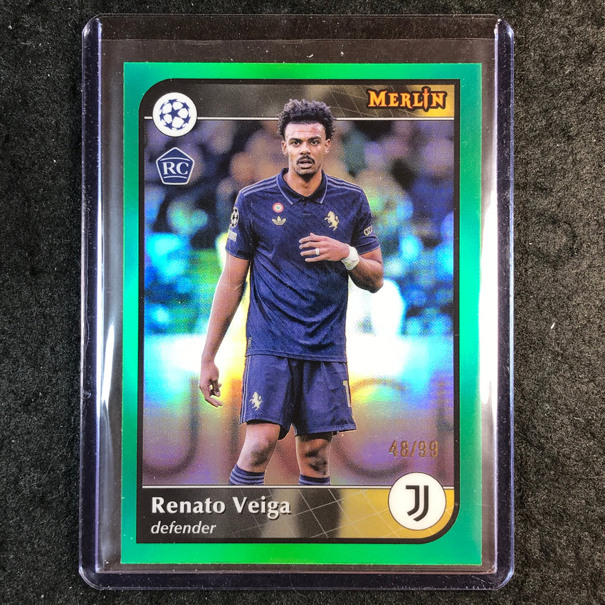 2024-25 Merlin UEFA Club Comp RENATO VEIGA Rookie Base Green 48/99 #170