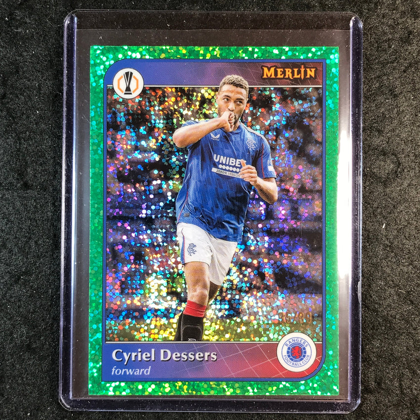 2024-25 Merlin UEFA Club Comp CYRIEL DESSERS Base Green Speckle 95/99 #69