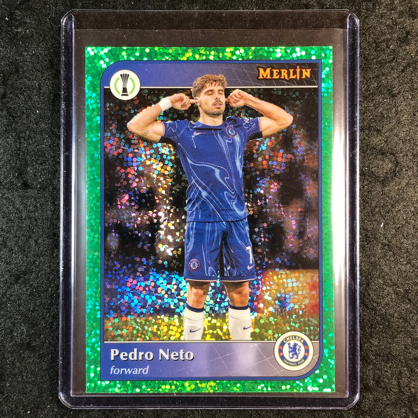 2024-25 Merlin UEFA Club Comp PEDRO NETO Base Green Speckle 76/99 #72
