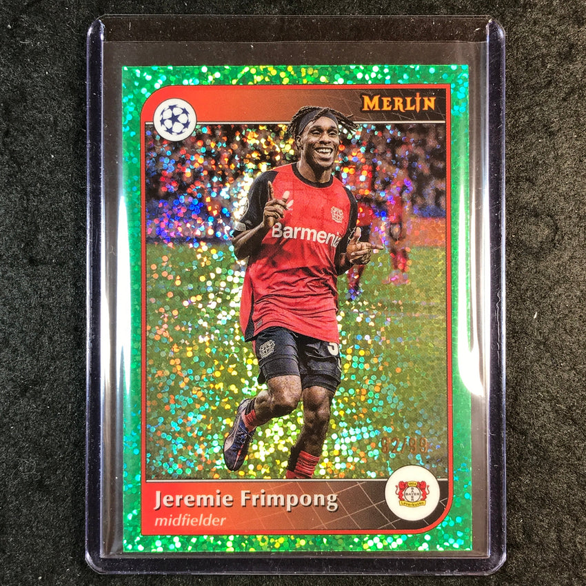 2024-25 Merlin UEFA Club Comp JEREMIE FRIMPONG Base Green Speckle 92/99 #132