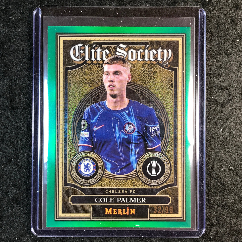 2024-25 Merlin UEFA Club Comp COLE PALMER Elite Society Green 32/99 #6