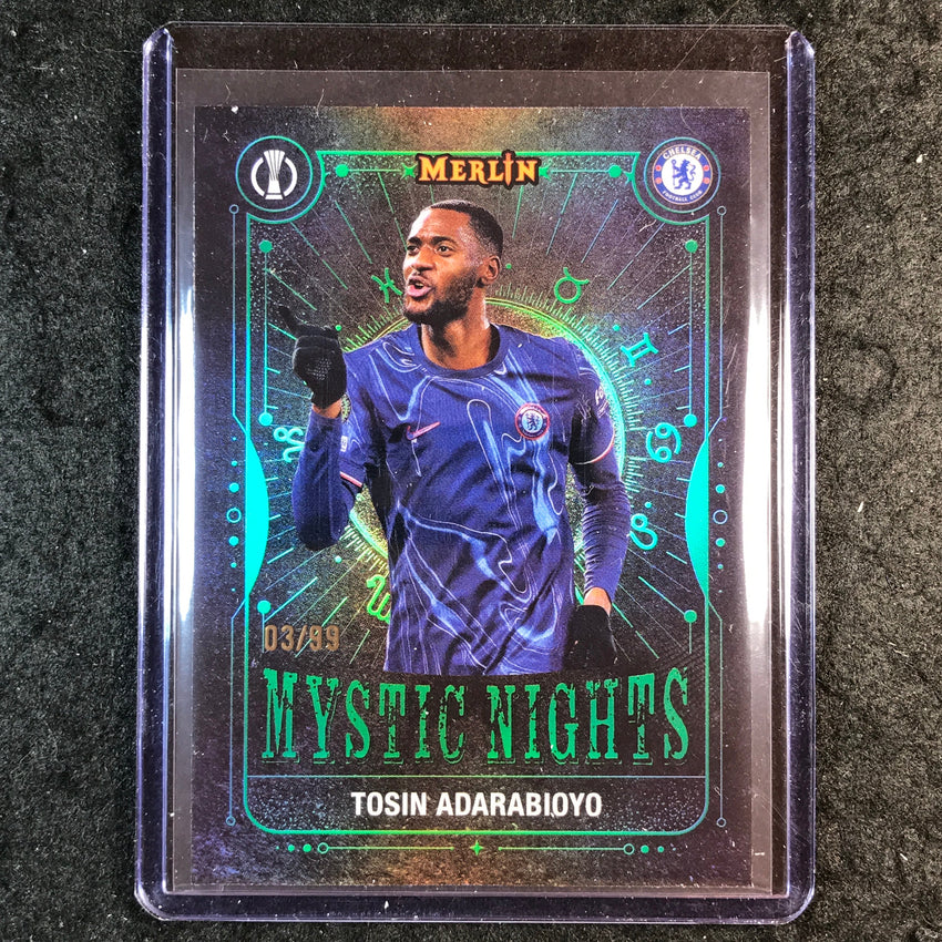 2024-25 Merlin UEFA Club Comp TOSIN ADARABIOYO Mystic Nights Green 3/99 #6
