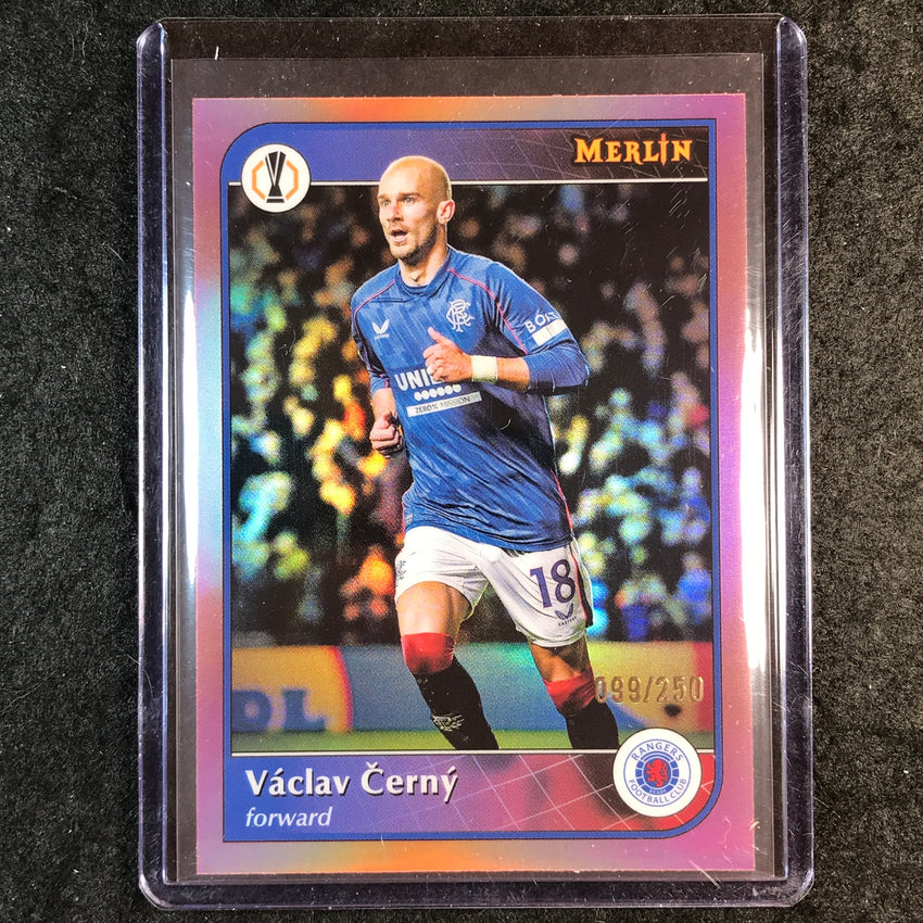 2024-25 Merlin UEFA Club Comp VACLAV CERNY Rose Gold /250 #91