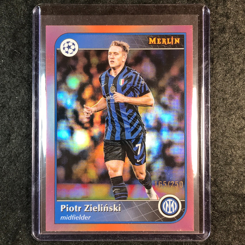 2024-25 Merlin UEFA Club Comp PIOTR ZIELINSKI Rose Gold /250 #94