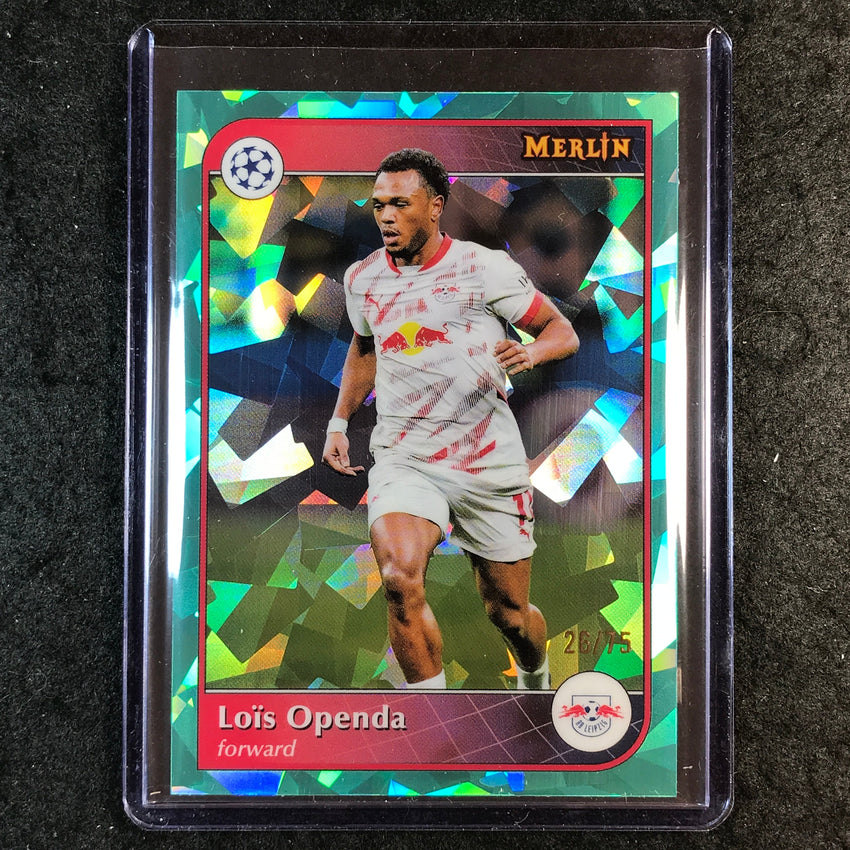 2024-25 Merlin UEFA Club Comp LOIS OPENDA Base Aqua Atomic 26/75 #80