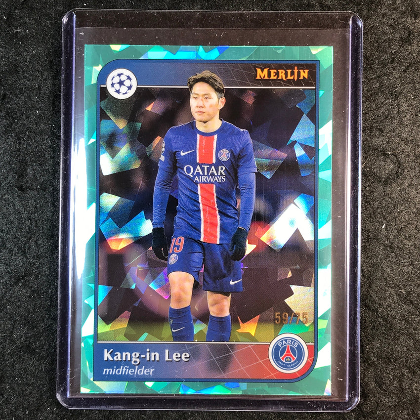 2024-25 Merlin UEFA Club Comp KANG-IN LEE Base Aqua Atomic 59/75 #161
