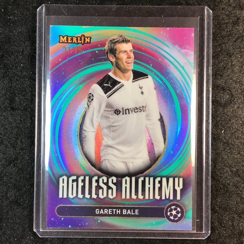 2024-25 Merlin UEFA Club Comp GARETH BALE Ageless Alchemy Aqua 31/75 #5