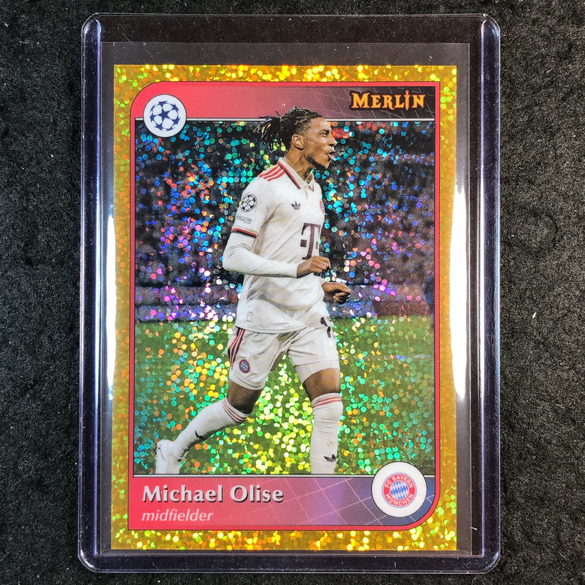 2024-25 Merlin UEFA Club Comp MICHAEL OLISE Base Gold Speckle 30/50 #48