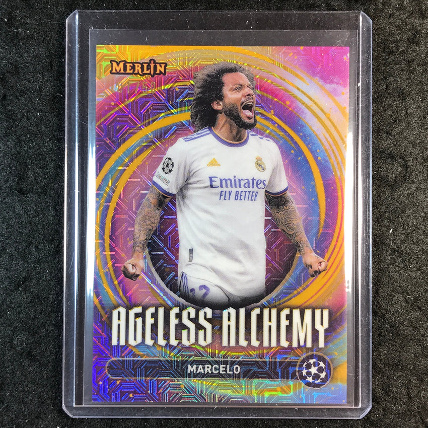 2024-25 Merlin UEFA Club Comp MARCELO Ageless Alchemy Gold Mojo 1/50 #10