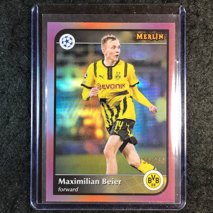 2024-25 Merlin UEFA Club Comp MAXIMILIAN BEIER Rose Gold /250 #114