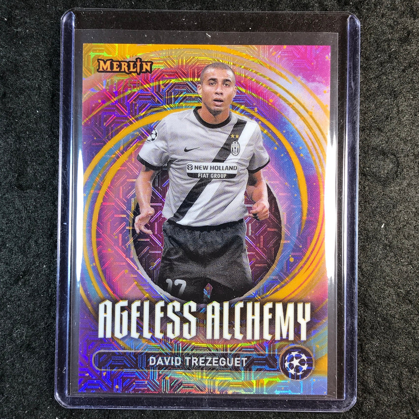 2024-25 Merlin UEFA Club Comp DAVID TREZEGUET Ageless Alchemy Gold Mojo 49/50