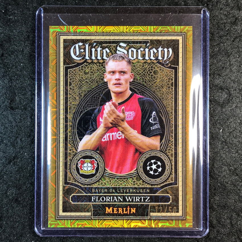 2024-25 Merlin UEFA Club Comp FLORIAN WIRTZ Elite Society Gold Mojo 12/50 #4