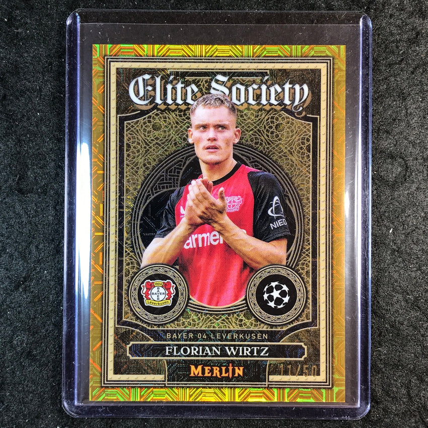 2024-25 Merlin UEFA Club Comp FLORIAN WIRTZ Elite Society Gold Mojo 11/50 #4