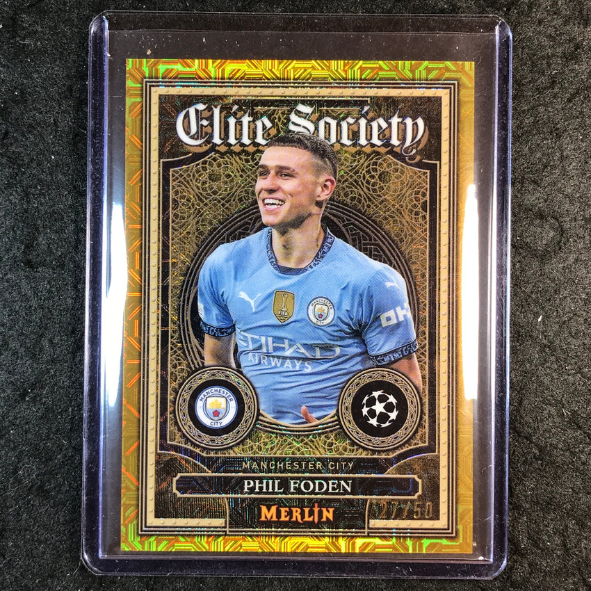 2024-25 Merlin UEFA Club Comp PHIL FODEN Elite Society Gold Mojo 27/50 #13