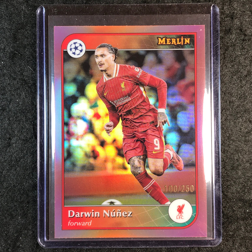 2024-25 Merlin UEFA Club Comp DARWIN NUNEZ Rose Gold /250 #118