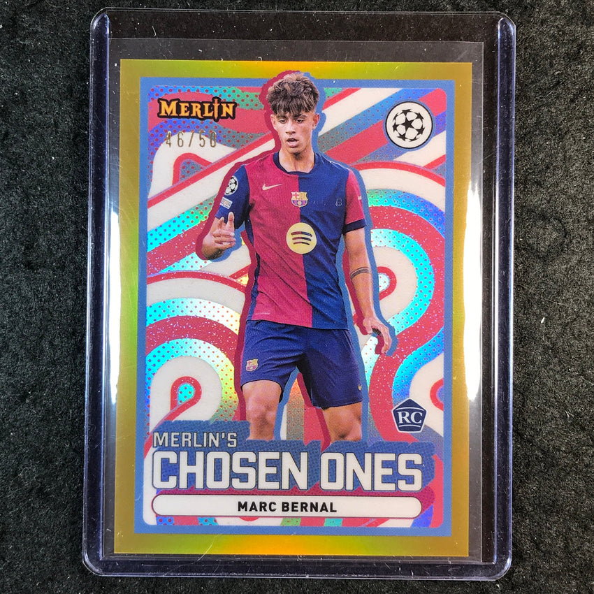 2024-25 Merlin UEFA Club Comp MARC BERNAL Chosen Ones Rookie Gold 46/50 #12