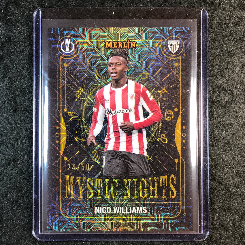 2024-25 Merlin UEFA Club Comp NICO WILLIAMS Mystic Nights Gold Mojo 24/50 #2