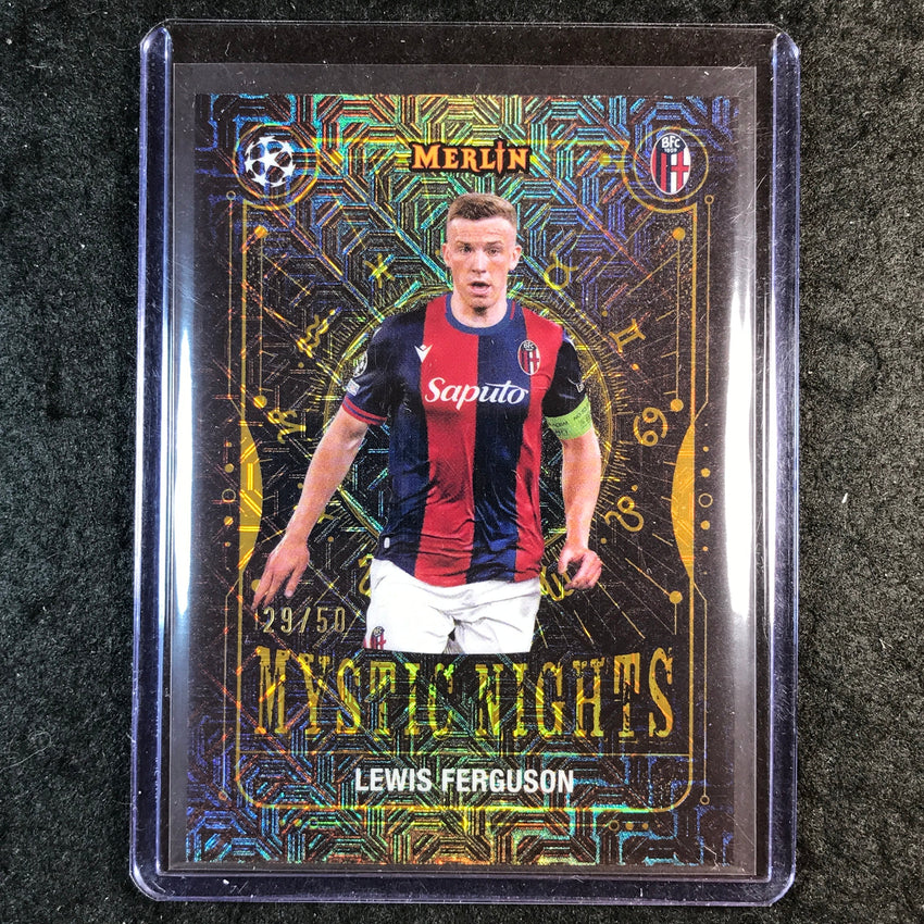 2024-25 Merlin UEFA Club Comp LEWIS FERGUSON Mystic Nights Gold Mojo 29/50 #20