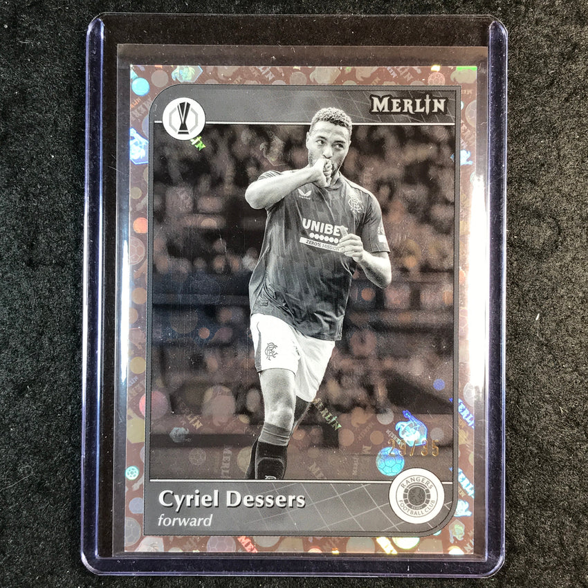 2024-25 Merlin UEFA Club Comp CYRIEL DESSERS Black and White Vintage 29/35 #69