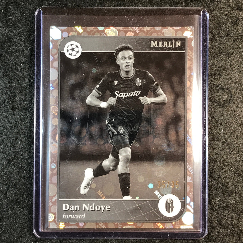 2024-25 Merlin UEFA Club Comp DAN NDOYE Black and White Vintage 35/35 #163