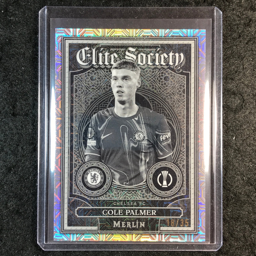 2024-25 Merlin UEFA Club Comp COLE PALMER Elite Society Black White Mojo 18/35