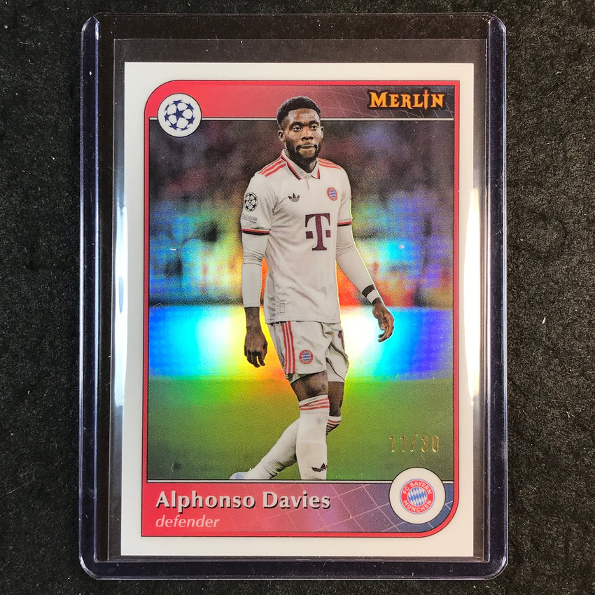 2024-25 Merlin UEFA Club Comp ALPHONSO DAVIES Base Pearl 11/30 #67