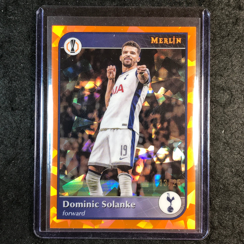 2024-25 Merlin UEFA Club Comp DOMINIC SOLANKE Base Orange Atomic 13/25 #63