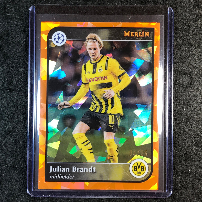 2024-25 Merlin UEFA Club Comp JULIAN BRANDT Base Orange Atomic 4/25 #196